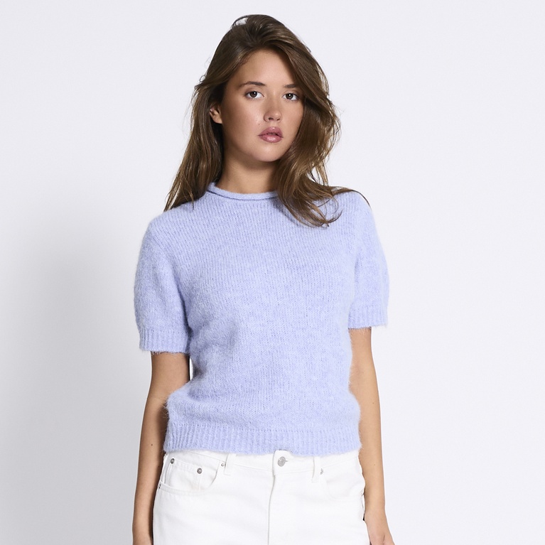 Knit tee "Amelie" Light blue